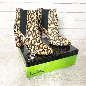 Sam Edelman Leopard-Print Calf Hair Chelsea Boots